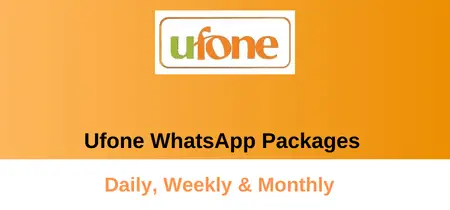 Ufone WhatsApp Packages 2023 - Daily, Weekly, and Monthly