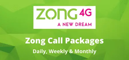 Zong Call Packages 2023 - Daily, Weekly & Monthly