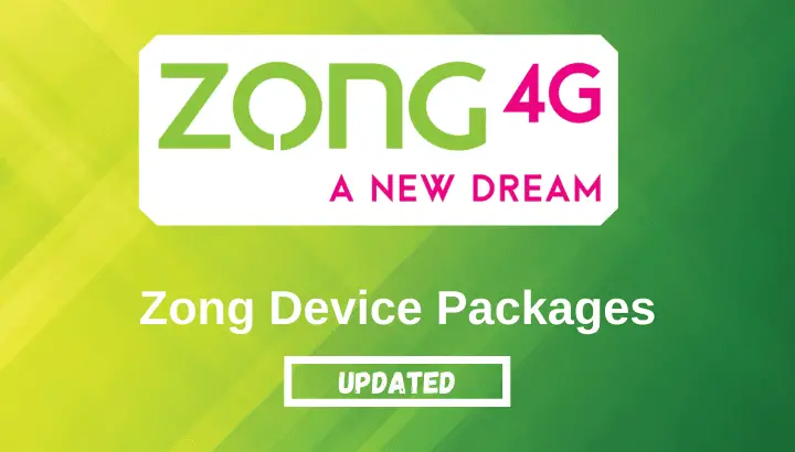 All New Zong Device Packages 2023 - Monthly