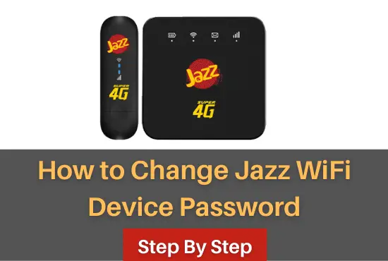 How to Change Jazz WiFi Device Password